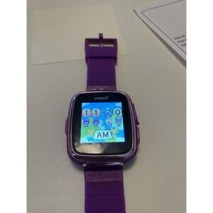 VTECH Kidizoom SmartWatch W/Purple Silicone Band Kids Touch Screen Wristwatch